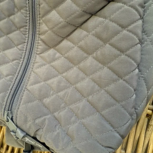 Vera Bradley Charcoal Quilted Backpack - Picture 2 of 13
